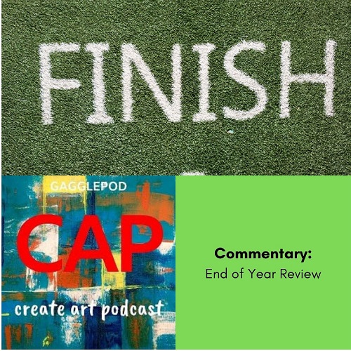 top half the word finish inbedded among grass, bottom half right side title of the episode, left half show logo